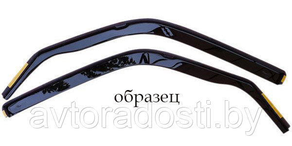 Ветровики вставные для Fiat Doblo (2010-) / Opel Combo D (2011-2018) / Фиат Добло [15166] (HEKO)