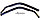 Ветровики вставные для Hyundai Galloper (1998-) 3/5 дверей / Хендай Галлопер [17218] (HEKO), фото 3