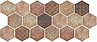 Керамогранит для Ванной Monopole Ceramica Pompeia Hexagonal 20x24cm, фото 10