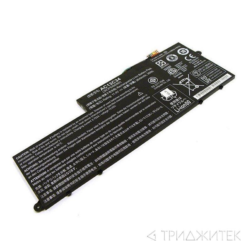 Аккумулятор (батарея) AC13C34 для ноутбука Acer Aspire V5-122P, 11.1В, 2800мАч