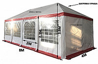 Тент-шатер 4x8 м Sundays PA48201-NEW с шатровой крышей красный, фото 1