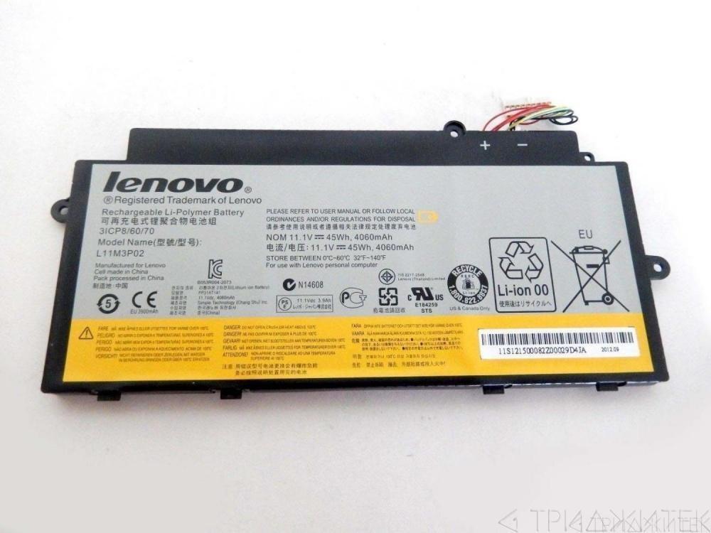 Аккумулятор (батарея) L11L6P01 для ноутбука Lenovo IdeaPad U510, U31, 11.1В, 4060мАч