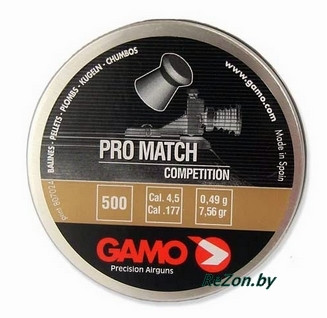 Свинцовые пули 4.5 мм "Gamo Pro-Match" (500 шт) 0.49 г