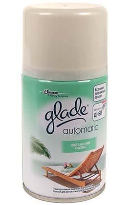 Сменный баллон к освежителю воздуха Glade Automatic 269 мл, «Океанский оазис» - фото 1 - id-p131171682