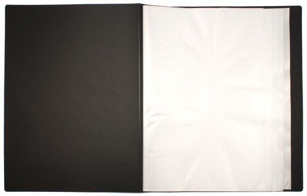 Папка пластиковая на 100 файлов inФормат толщина пластика 0,8 мм, черная - фото 1 - id-p131169594