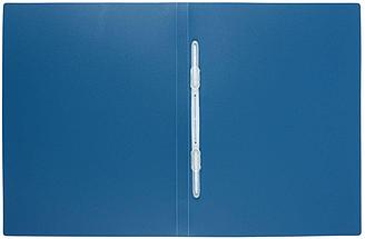 Папка-скоросшиватель с пластиковым механизмом Lite толщина пластика 0,5 мм, синяя