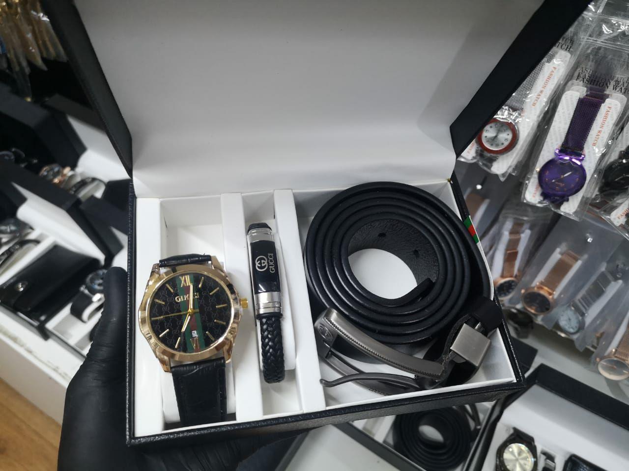Подарочный набор для мужчин часы и ремень .Различные бренды. - фото 1 - id-p105308766