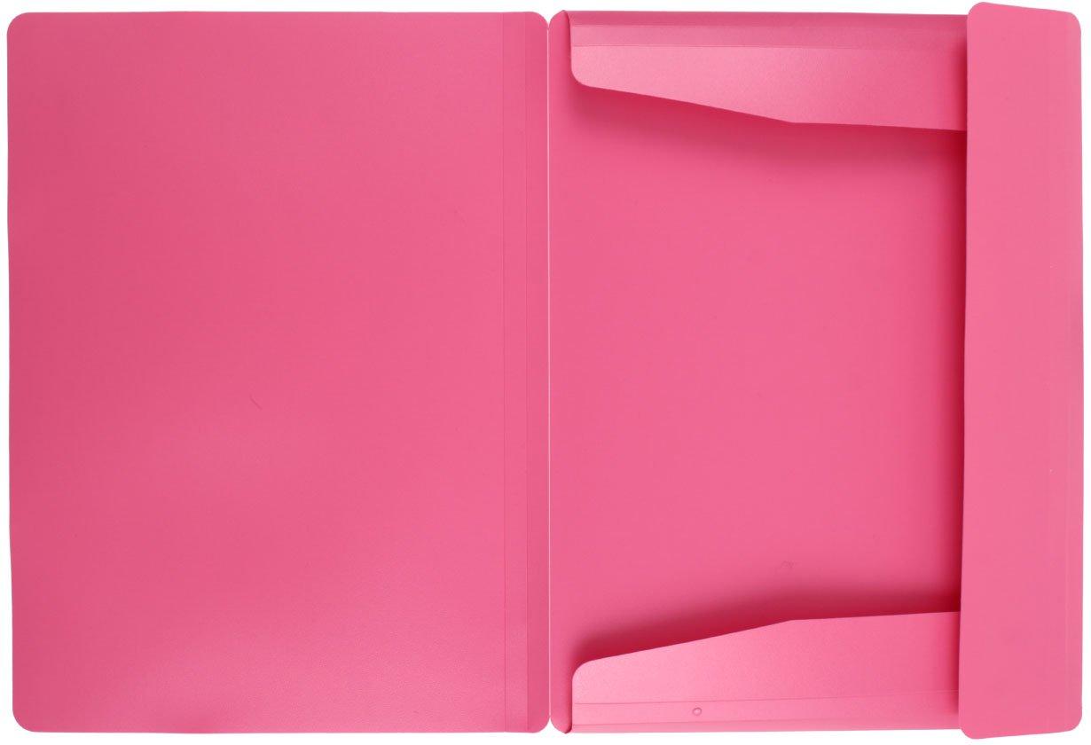 Папка пластиковая на резинке Economix толщина пластика 0,5 мм, розовая - фото 1 - id-p131172819