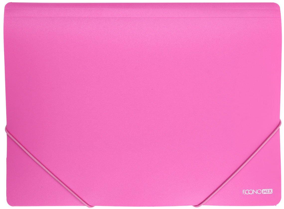 Папка пластиковая на резинке Economix толщина пластика 0,5 мм, розовая - фото 2 - id-p131172819