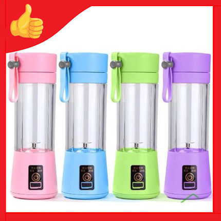 Портативный заряжаемый блендер Portable and Rechargeable Battery Juice Blender HM-03, фото 2