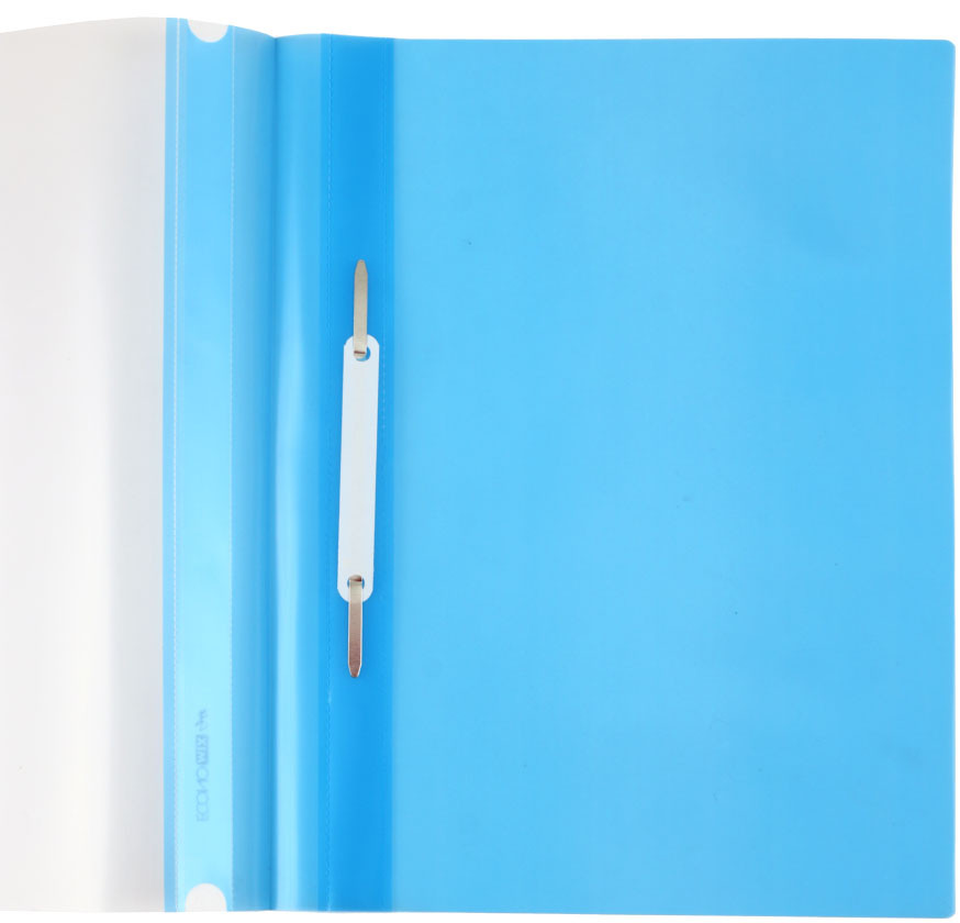 Папка-скоросшиватель пластиковая А4 Economix Light толщина пластика 0,12 мм, синяя - фото 1 - id-p131176450
