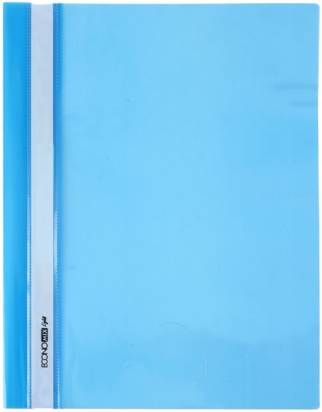 Папка-скоросшиватель пластиковая А4 Economix Light толщина пластика 0,12 мм, синяя - фото 3 - id-p131176450