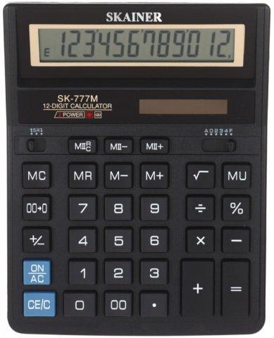 Калькулятор 12-разрядный Skainer SK-777M черный - фото 2 - id-p131172873