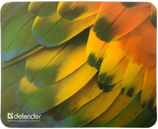 Коврик для мыши Defender Sticker 220*180*0,4 мм, «Перья» - фото 1 - id-p131171803