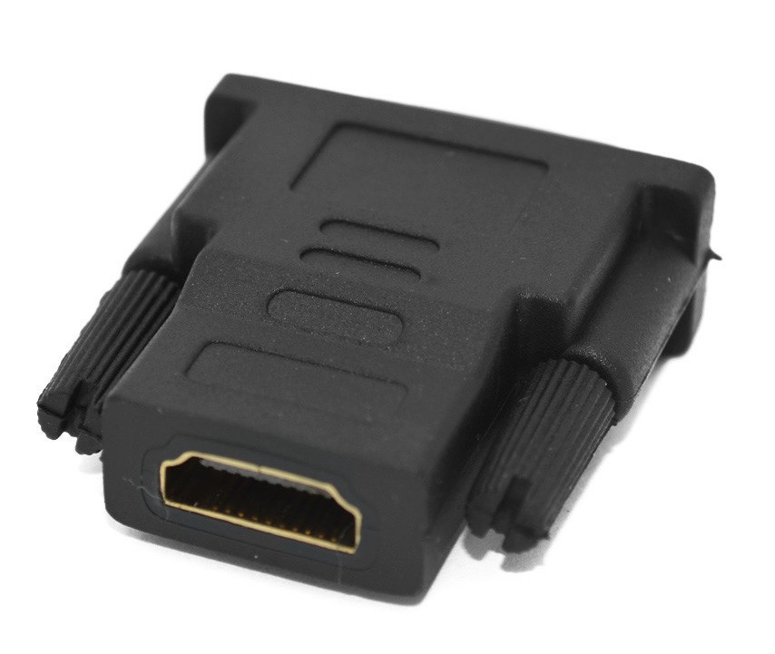 Переходник DVI-D ( 24+1 ) штекер-HDMI гнездо ( пластик-золото ) - фото 3 - id-p68511703
