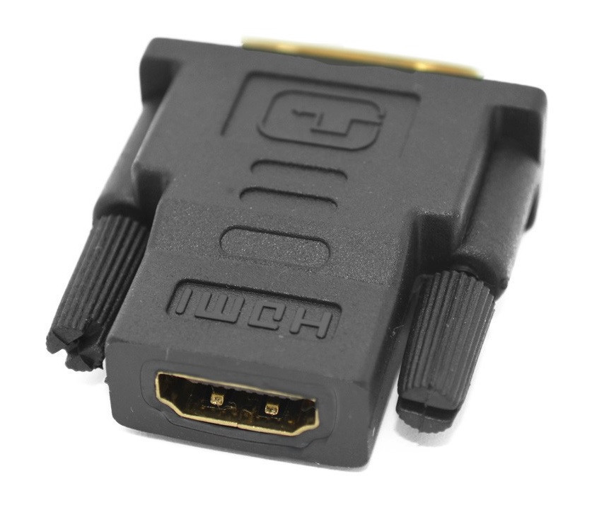 Переходник DVI-D ( 24+1 ) штекер-HDMI гнездо ( пластик-золото ) - фото 4 - id-p68511703