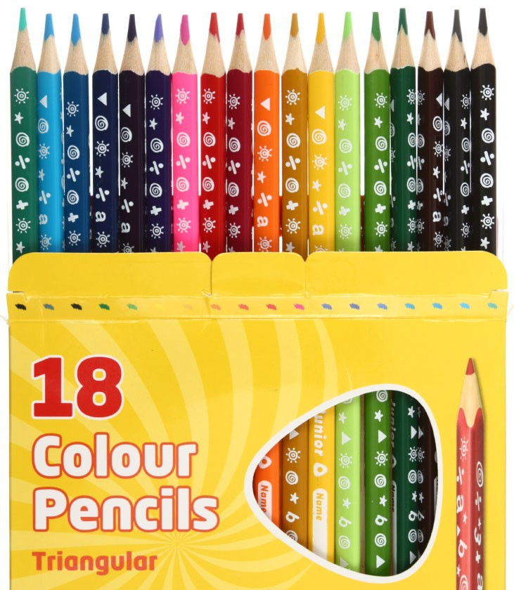 Карандаши цветные Color Pencil 18 цветов, длина 175 мм - фото 1 - id-p131175147