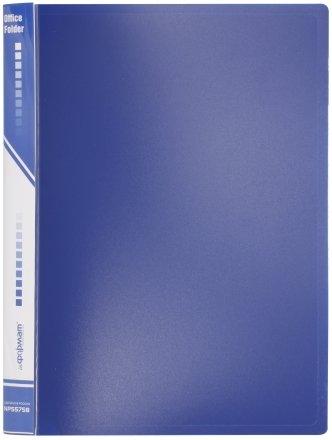 Папка пластиковая на 4-х кольцах inФормат толщина пластика 0,7 мм, синяя - фото 3 - id-p131169688
