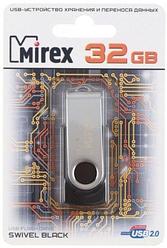 Флэш-накопитель Mirex Swivel  32Gb, корпус черный