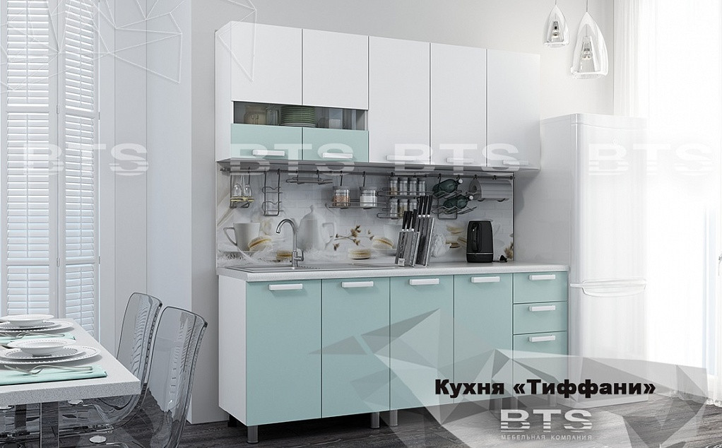 Кухня Тифани - 2,0м - Белый / Кенди - фото 1 - id-p131050974