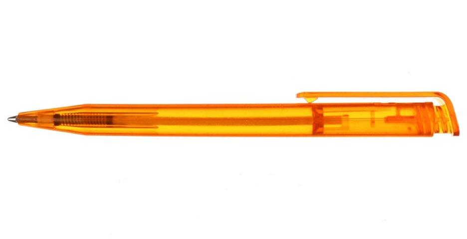 Ручка шариковая автоматическая Grand корпус оранжевый, стержень синий - фото 1 - id-p131170765