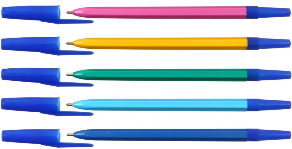 Ручка шариковая «Школьник» корпус ассорти, стержень синий - фото 1 - id-p131170773