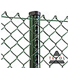 Забор из сетки рабицы высота 1.5 метра