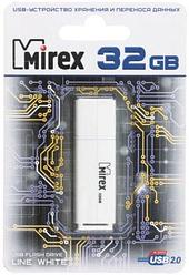 Флэш-накопитель Mirex Line 32Gb, корпус белый