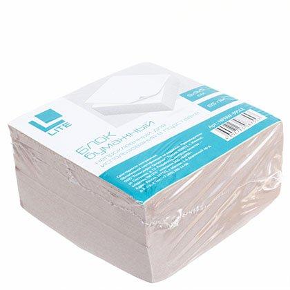 Блок бумаги для заметок «Куб» Lite 90*90*50 мм, непроклеенный, серый - фото 1 - id-p131172932