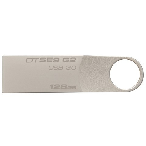 Флэш-накопитель Kingston Data Traveler SE9 G2 (USB3.0) 128 Гб, корпус серебристый - фото 1 - id-p131175187