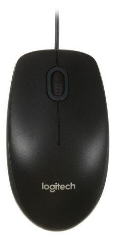 Мышь компьютерная Logitech B100 USB, проводная, черная - фото 3 - id-p131175188