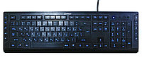 Клавиатура A4Tech KD-600L с подсветкой USB, проводная, черная