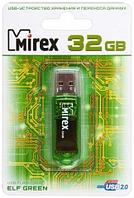 Флэш-накопитель Mirex Elf 32Gb, USB 2.0, корпус прозрачно-зеленый