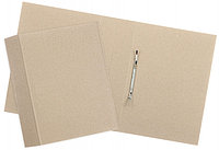 Папка картонная со скоросшивателем «Техком» А4, ширина корешка 100 мм, 620 г/м2, серая, металлический