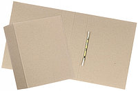 Папка картонная со скоросшивателем «Техком» А4, ширина корешка 120 мм, 620 г/м2, серая, металлический
