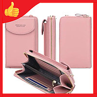 Женское портмоне-клатч 3 в 1 Baellerry Forever (красный, розовый, синий, черный, серый, персиковый)