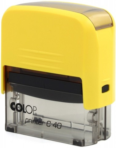 Автоматическая оснастка Colop C40 для клише штампа 58*22 мм, корпус желтый - фото 1 - id-p131175254