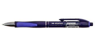 Ручка шариковая автоматическая Megapolis Concept корпус ассорти, стержень синий