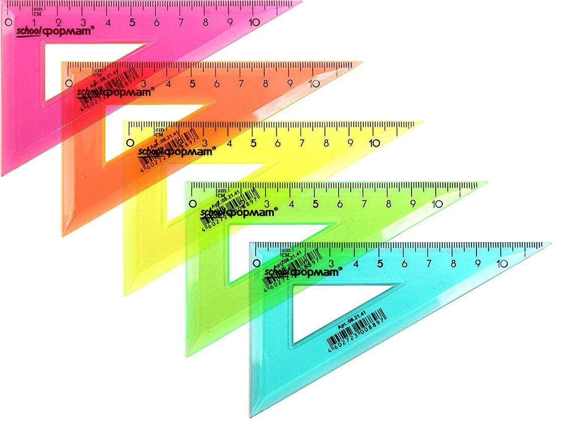 Треугольник пластиковый schoolФормат 11 см, 30°, ассорти (цена за 1 шт.) - фото 3 - id-p131170860