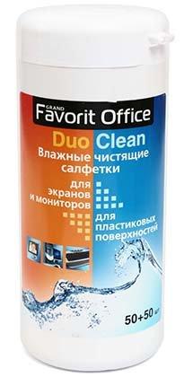 Салфетки чистящие для экранов и пластиковых поверхностей Favorit Office 100 шт. - фото 1 - id-p131171946
