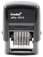 Нумератор полуавтоматический Trodat 4846 тип 4846, 6 разрядов, высота шрифта 4 мм