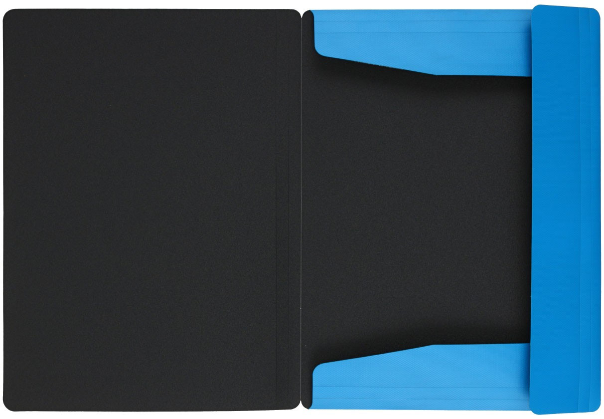 Папка пластиковая на резинке Optima толщина пластика 0,6 мм, голубая - фото 1 - id-p131175277