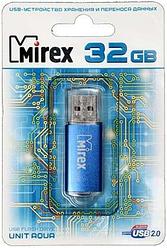 Флэш-накопитель Mirex Unit 32Gb, корпус синий