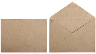 Конверт почтовый 162*229 мм (С5) декстрин, чистый, треугольный клапан, крафт бумага