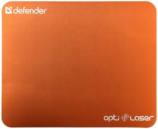 Коврик для мыши Defender Silver Opti-Laser 220*180*0,4 мм, оранжевый металлик - фото 2 - id-p131171987