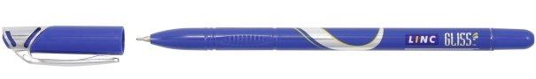 Ручка шариковая Linc Gliss корпус синий, стержень синий - фото 2 - id-p131169869