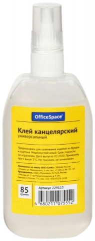 Клей силикатный универсальный OfficeSpace 85 г (85 мл), капельный дозатор - фото 2 - id-p131176680