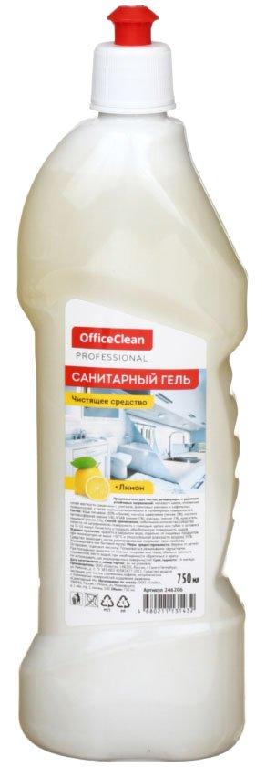 Средство чистящее «Санитарный гель. Professional» OfficeClean 750 мл, «Лимон» - фото 2 - id-p131174251