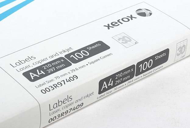 Бумага самоклеящаяся для изготовления этикеток Xerox А4, 30 шт., 70*29,7 мм, 100 л. - фото 1 - id-p131170954