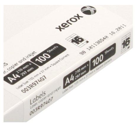 Бумага самоклеящаяся для изготовления этикеток Xerox А4, 16 шт., 105*37,12 мм, 100 л. - фото 2 - id-p131170965